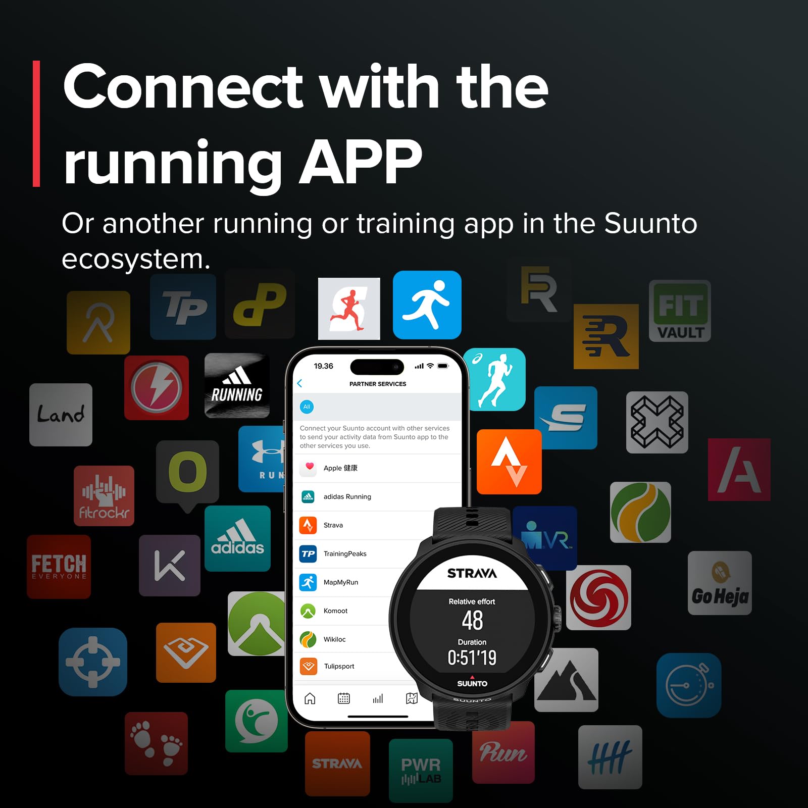 SUUNTO Run sports watch, 12-day battery life SUUNTO Run sports watch, 12-day battery life