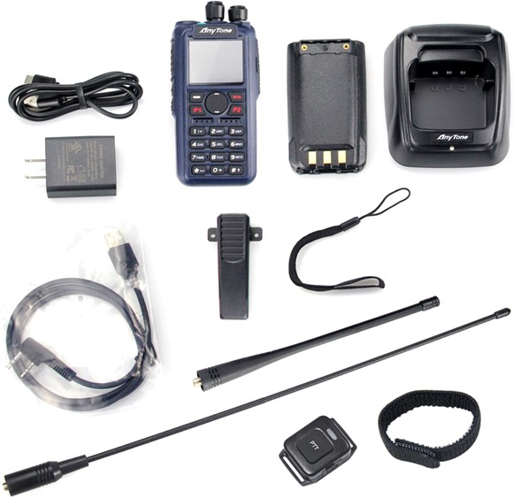 جهاز Anytone AT-D890UV هو جهاز راديو رقمي محمول ثنائي النطاق بتقنية DMR يدعم نظام تحديد المواقع العالمي (GPS) وجهاز الإرسال والاستقبال APRS وتقنية Bluetooth والشحن عبر منفذ USB-C واستقبال موجات AM في جهاز Anytone AT-D890UV هو جهاز راديو رقمي محمول ثنائي النطاق بتقنية DMR يدعم نظام تحديد المواقع العالمي (GPS) وجهاز الإرسال والاستقبال APRS وتقنية Bluetooth والشحن عبر منفذ USB-C واستقبال موجات AM في